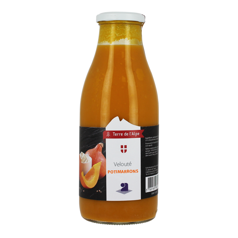 Velouté de Potimarron La bouteille de 970ml TERRE DE L'ALPE Velouté de Potimarron La bouteille de 970ml TERRE DE L'ALPE