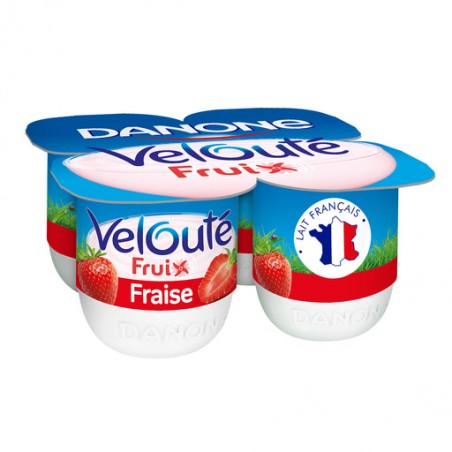 DANONE Velouté Fruix fraise - 4x125g