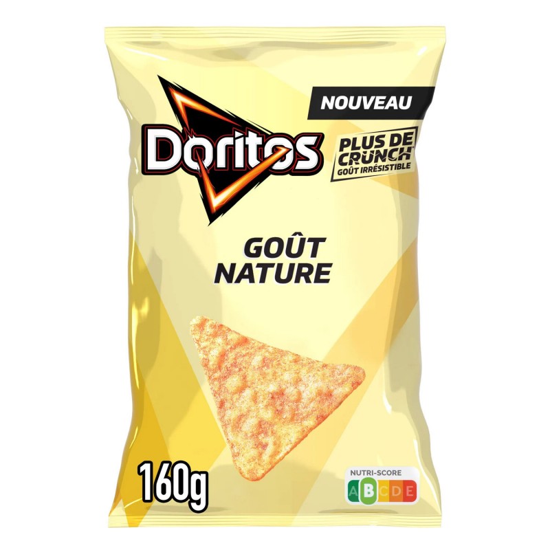 DORITOS Chips tortilla goût nature - 160g DORITOS Chips tortilla goût nature - 160g